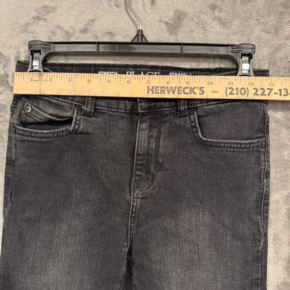 Children’s Place Straight Leg Boys Size 12 Jeans Stretch Faded Black